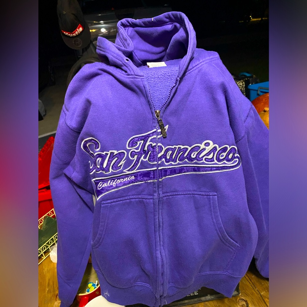 Official San Francisco purple sweatshirt